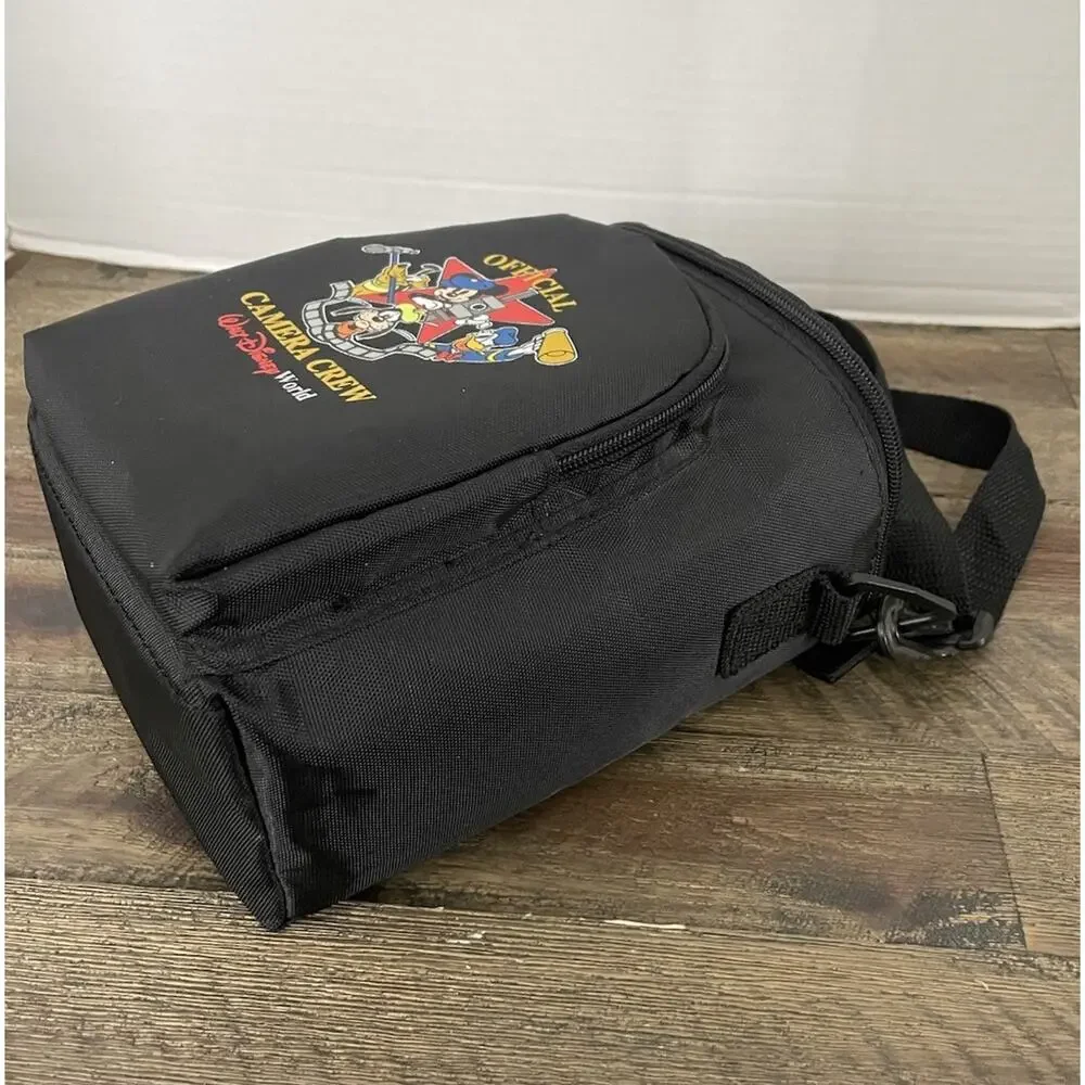 Vintage Walt Disney World Camera Crew Bag/Case w Strap 2 Pocket Mickey Mouse WDW